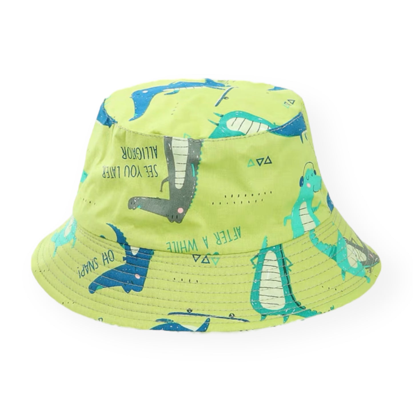 C is for Crocodile (Green) Bucket Hat