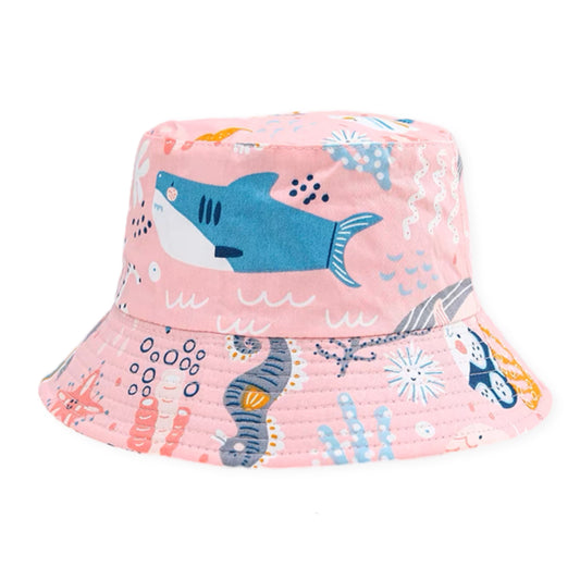 Whimsical Waterworld (Pink) Bucket Hat (2-5 years)