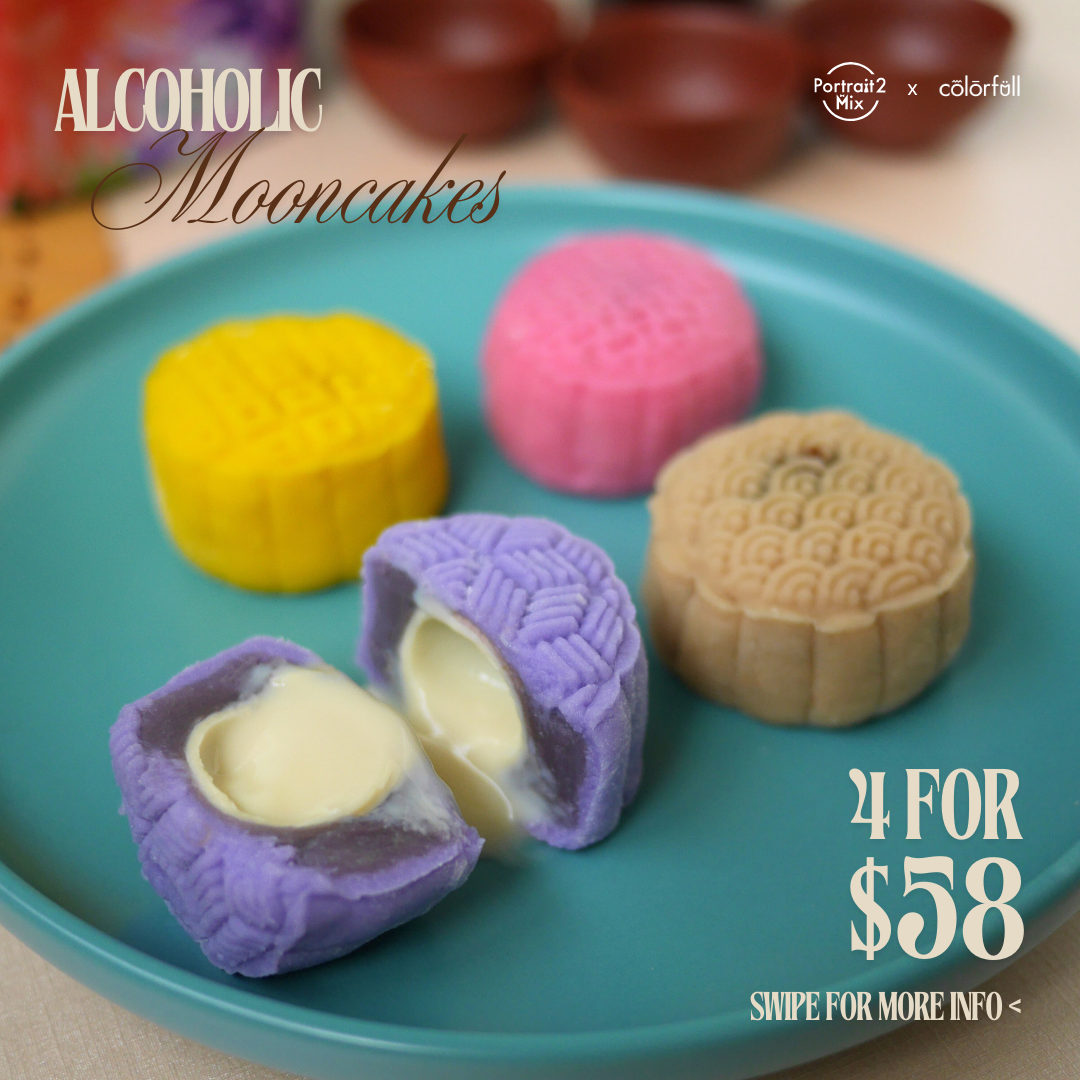 Portrait2Mix x Colorfull Alcoholic Mooncakes
