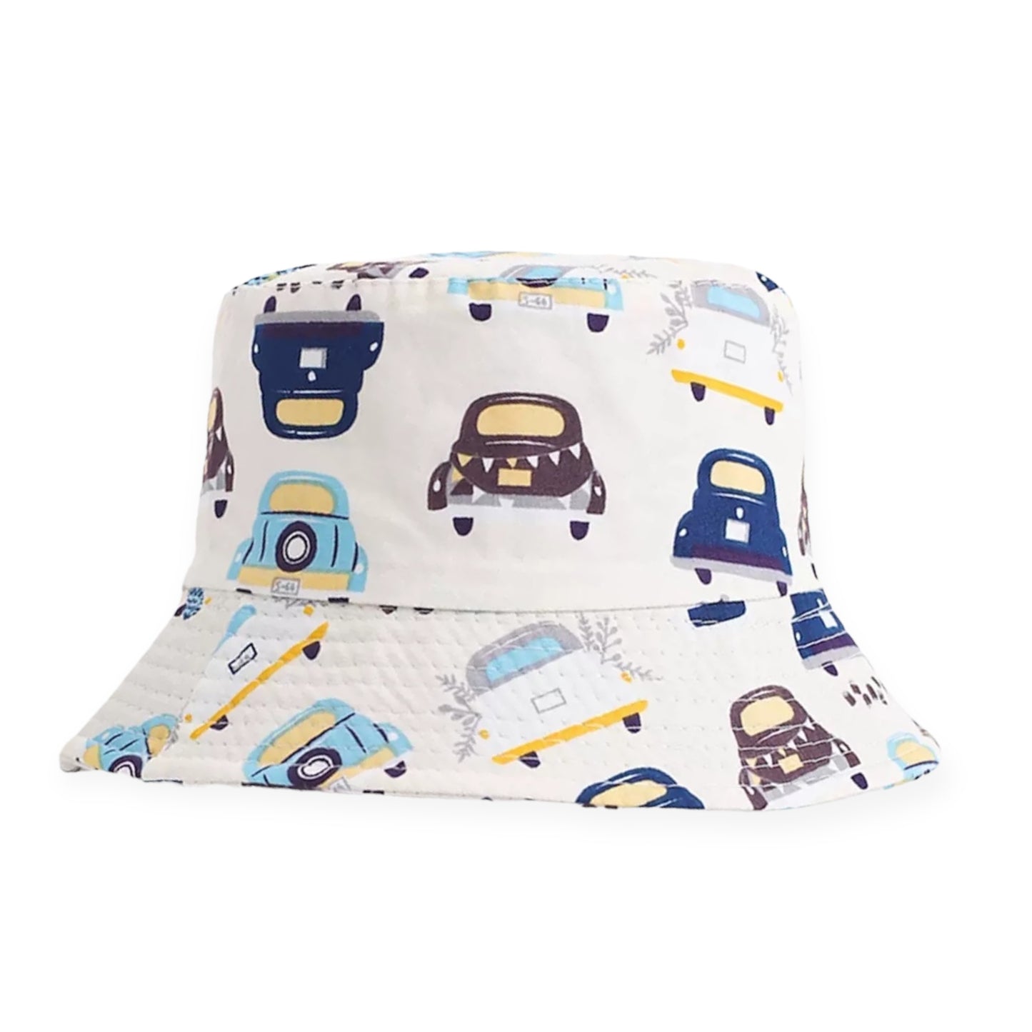 Retro Road Rally (White) Hour Bucket Hat