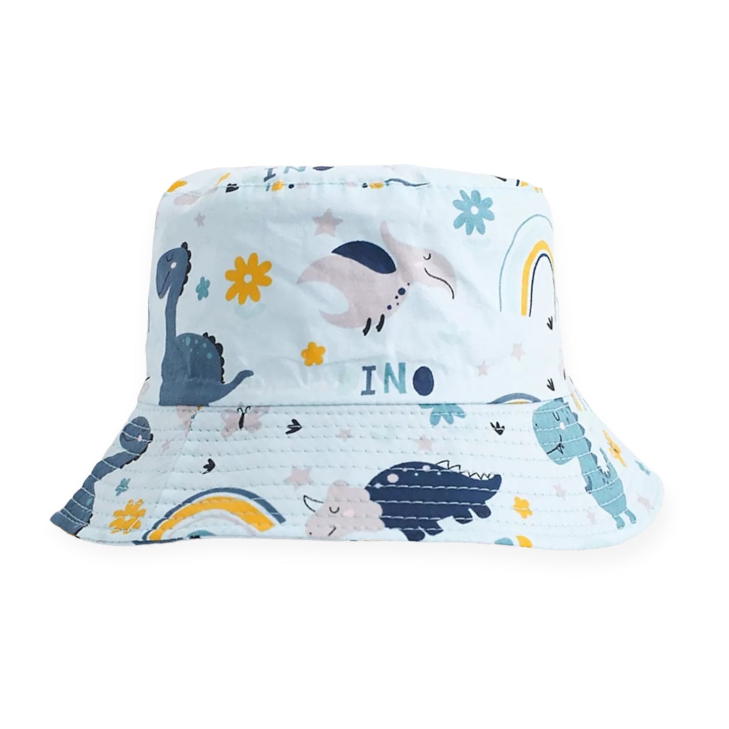 Rainbow Roar (Blue) Bucket Hat