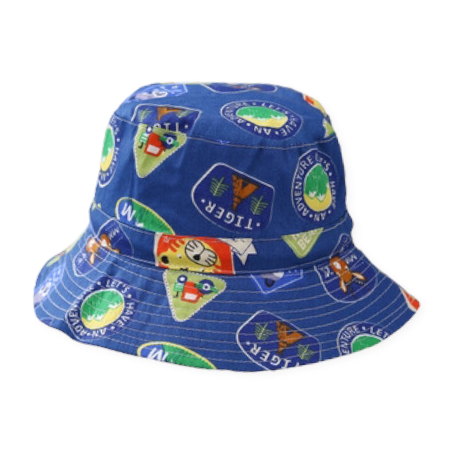 Safari Stamps (Blue) Bucket Hat