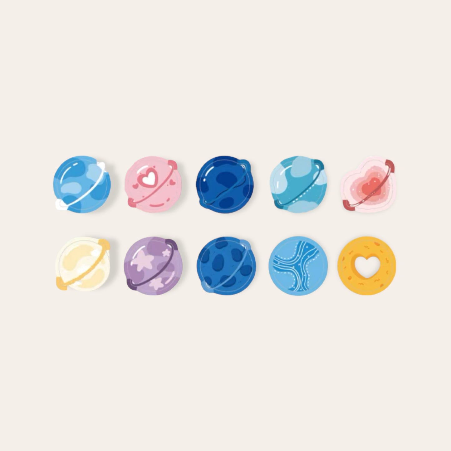Planet Space Decorative Washi Stickers for Journaling • Scrapbooking