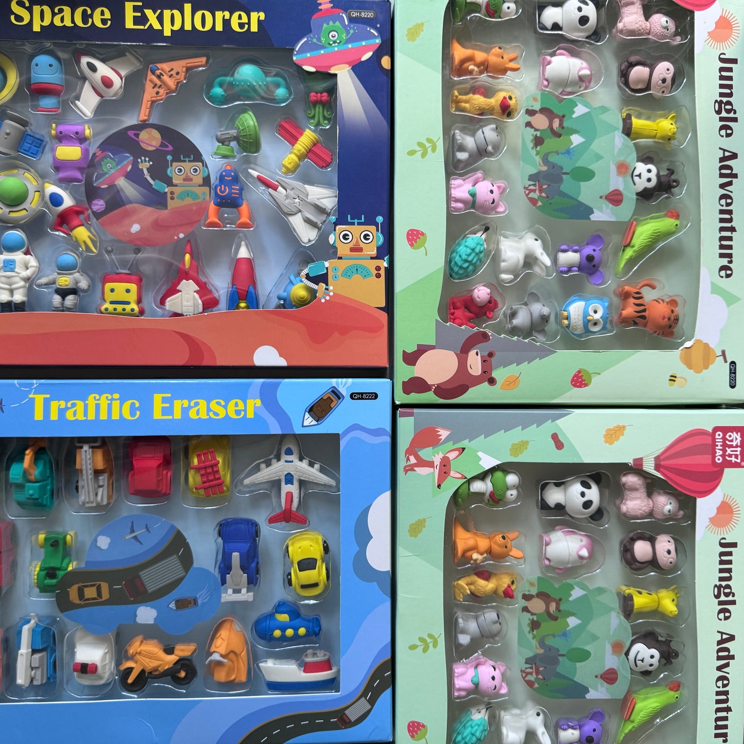 Assorted Eraser Sets (All 4 Boxes)