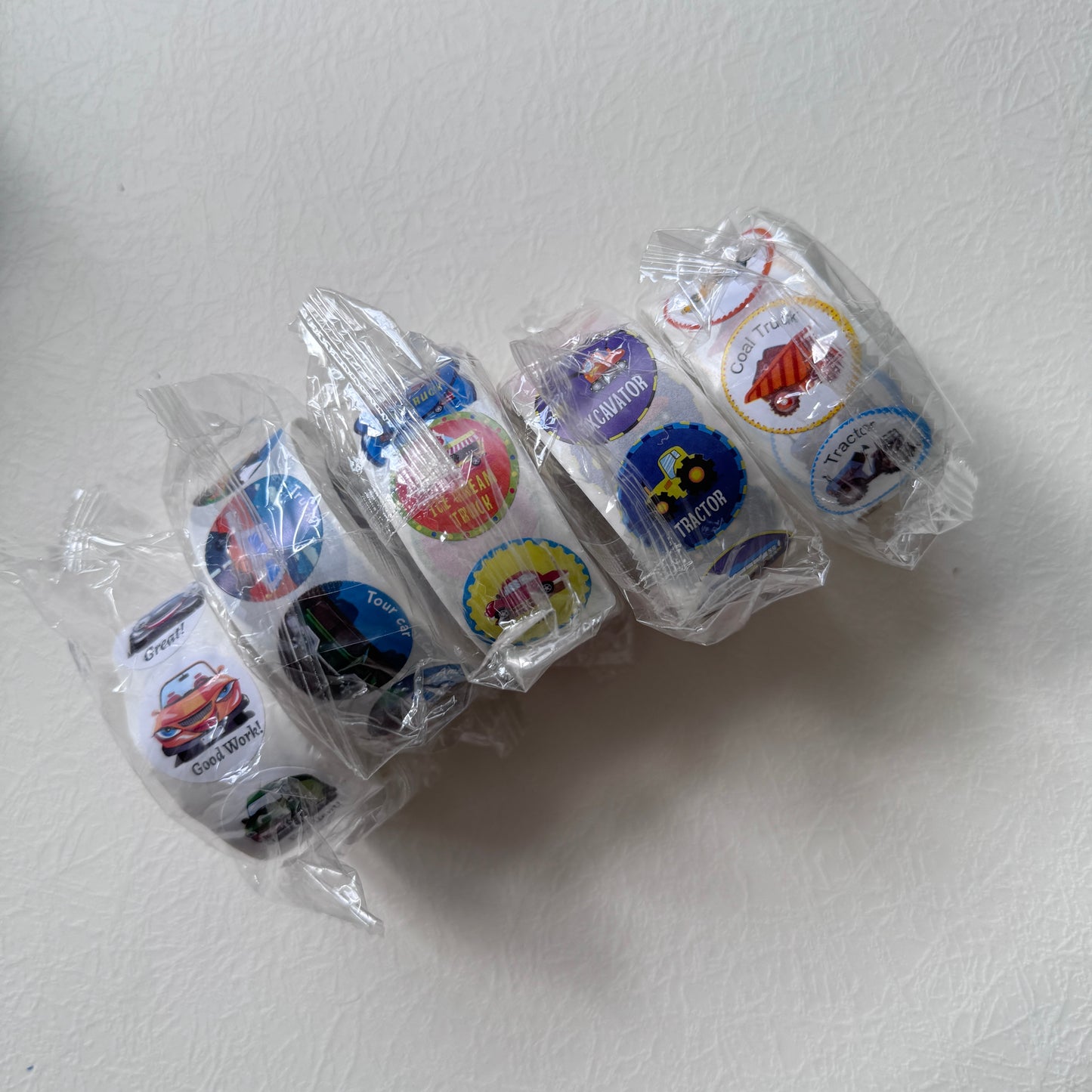 Assorted Boys Sticker Rolls (All 5 Rolls)
