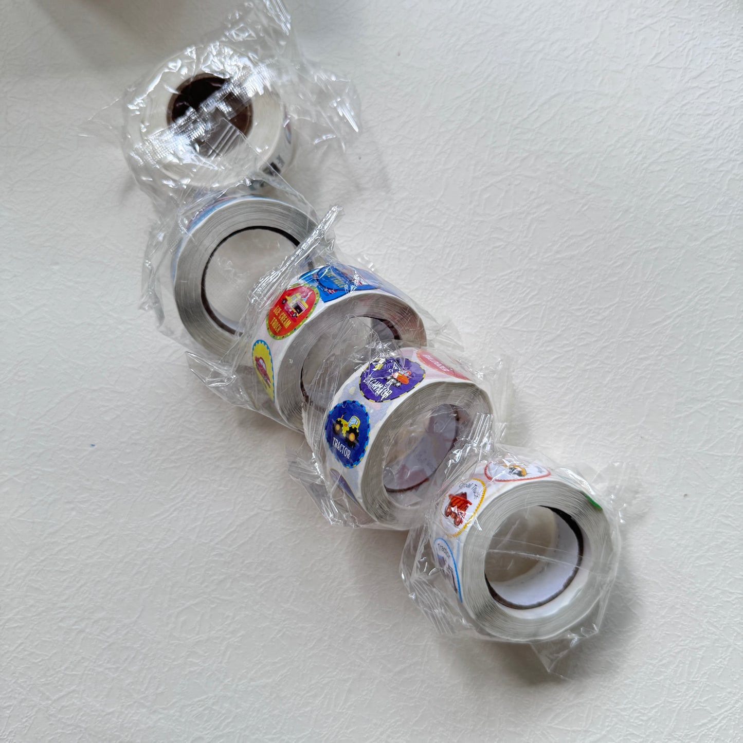 Assorted Boys Sticker Rolls (All 5 Rolls)