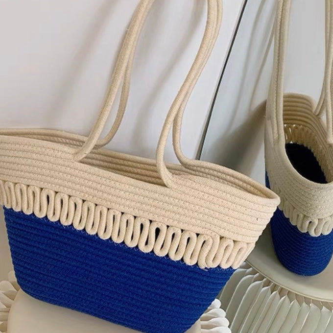 (Large) Beach Weave Basket Tote