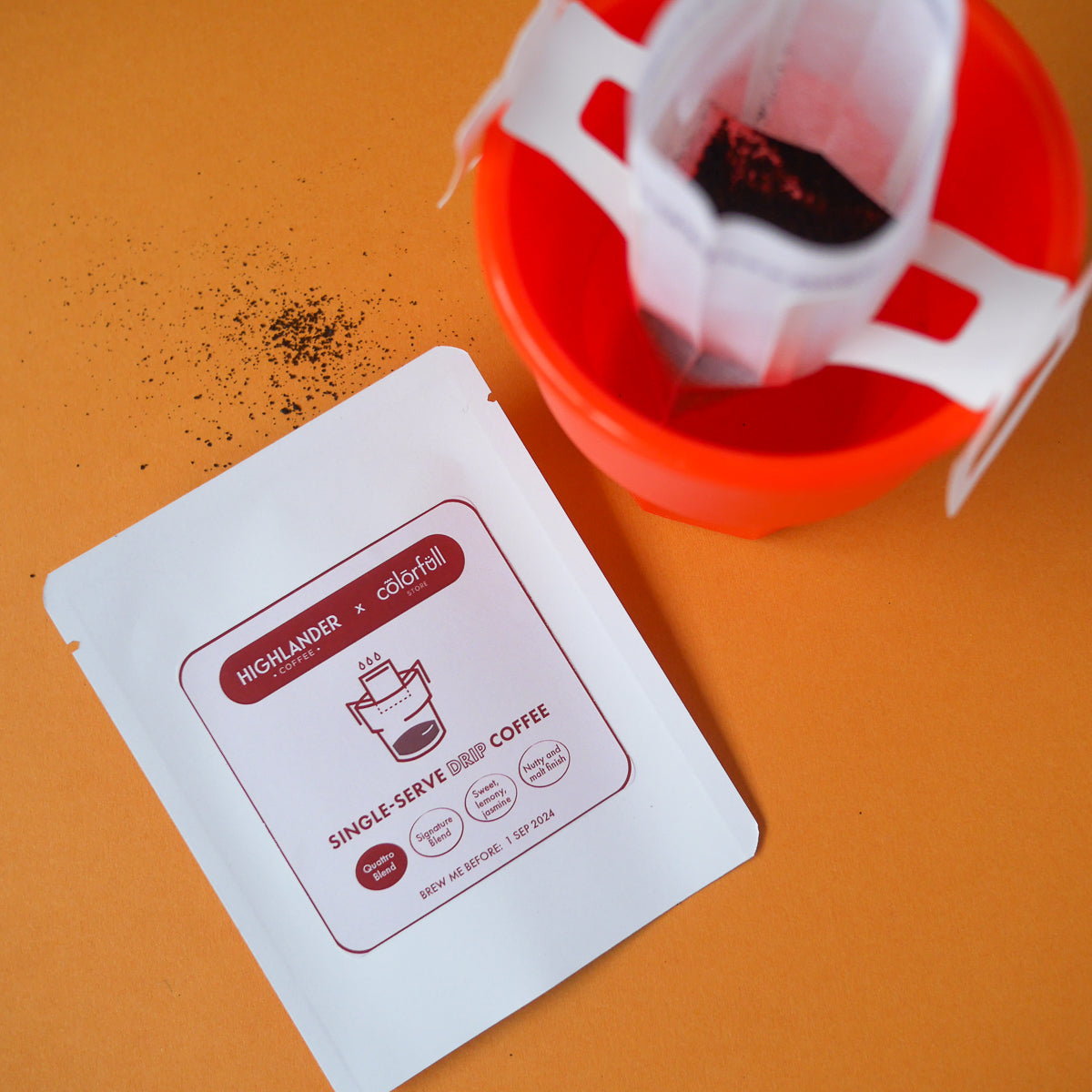 2 x Single-serve Drip Coffee Sachets (Highlander Coffee x Colorfull Store)