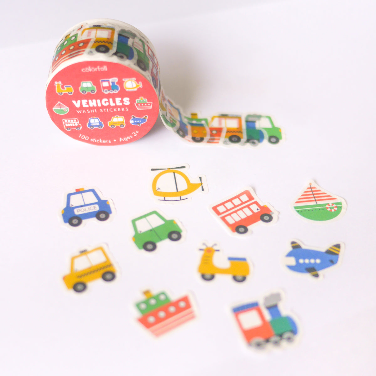 Vehicles Decorative Washi Stickers for Journaling • Scrapbooking
