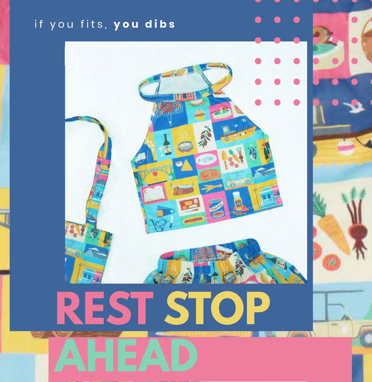 Rest Stop Ahead Vacay Halter Crop Top