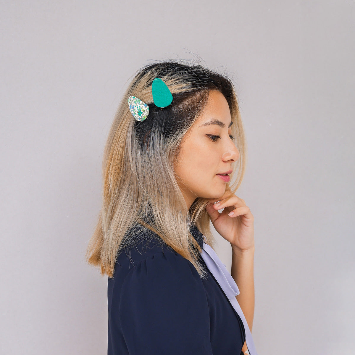 Retro Floral Hair Clips