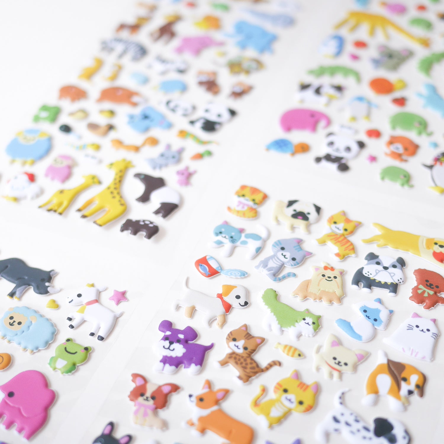 Japanese / Korean Puffy Sticker- Animals Music Band