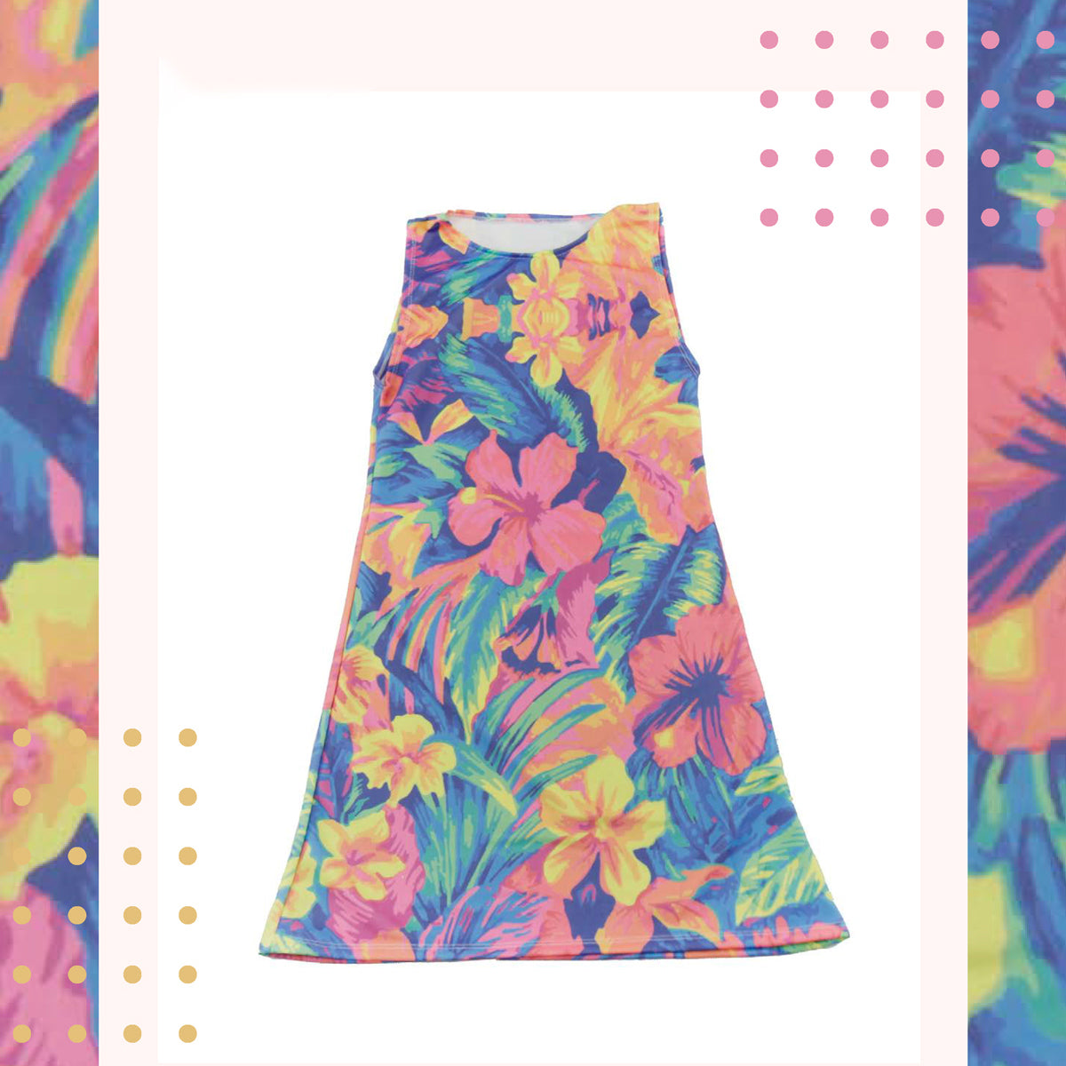 Tropical Paradise Shift Beach Dress
