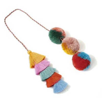 Tassel & Pom Pom Bag Charm