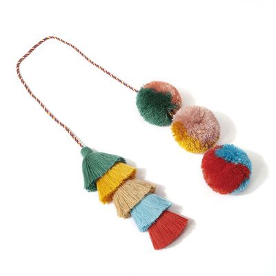 Tassel & Pom Pom Bag Charm