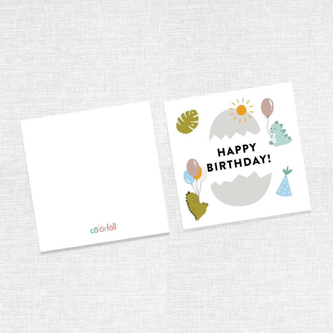 Happy Birthday Greeting Cards (For boys) - Colorfull