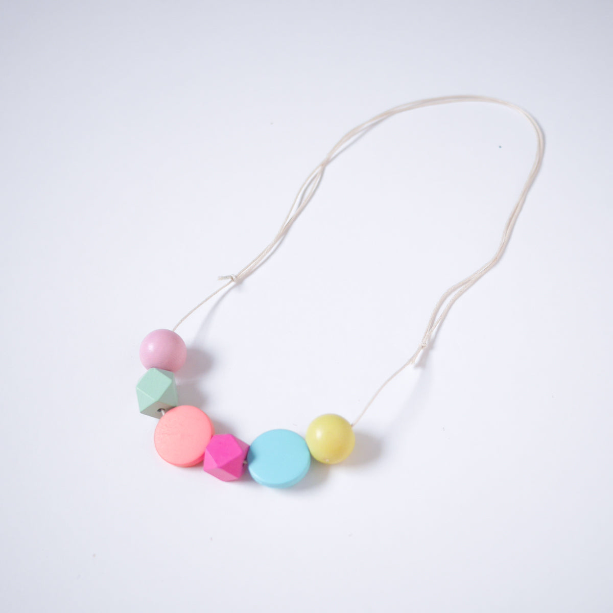Wooden Bead Necklace (Colorfull x Masque Concepts)