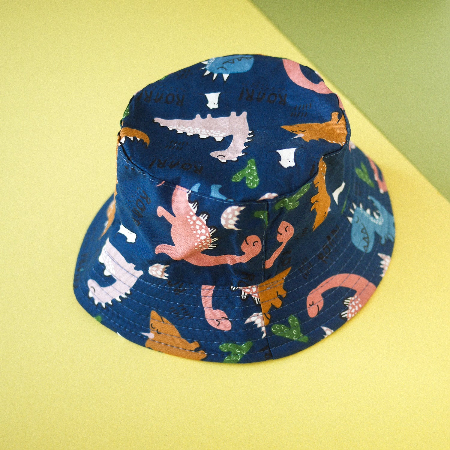 Dino-roar Bucket Hat (Blue) – Colorfull Store - Main Image