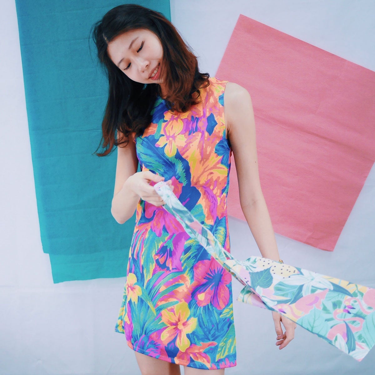 Bon-A-Pet-Treat Animal Print Shift Beach Dress