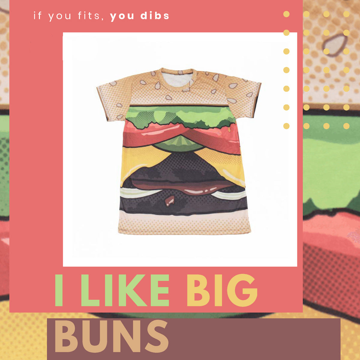 I Like Big Buns Burger Beach T-shirt