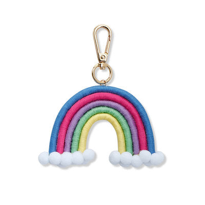 Rainbow Bag Charm Keychain