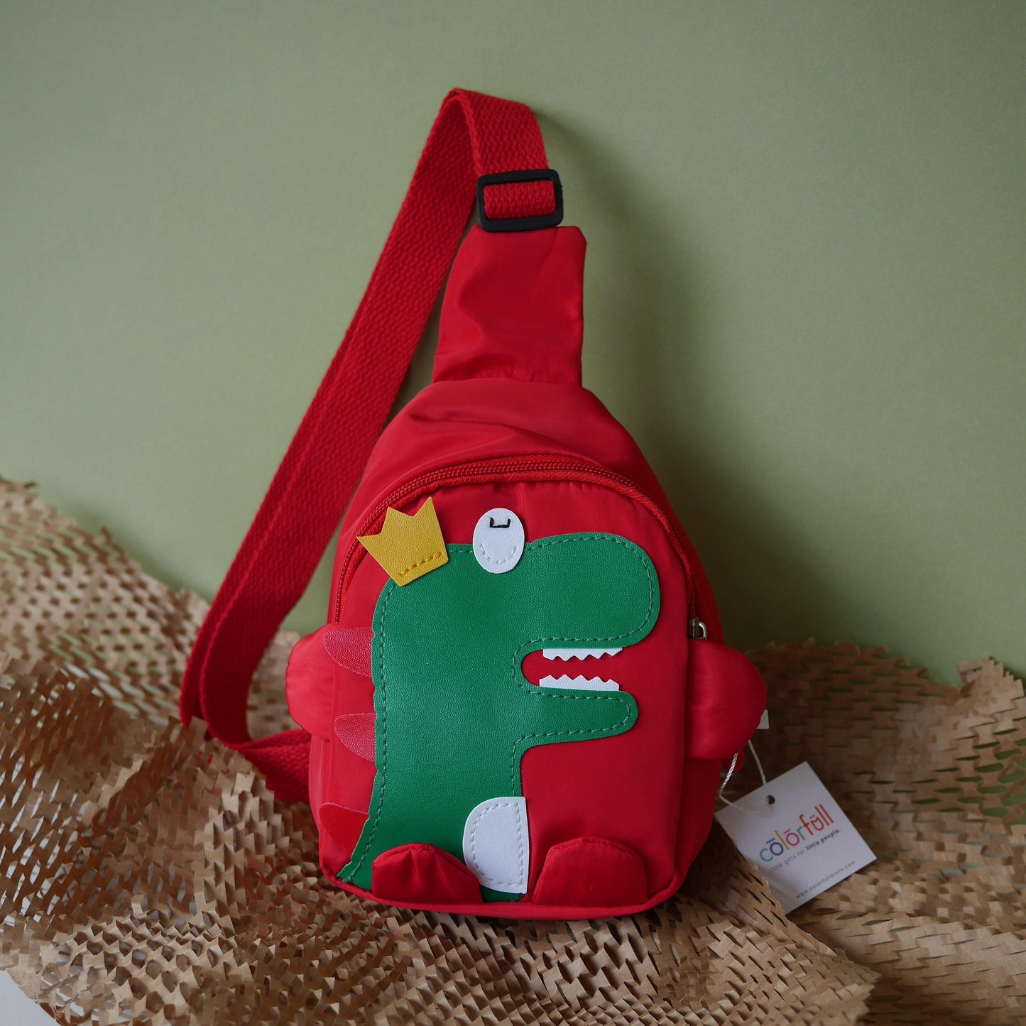 Chill-asaurus Sling Bag (6 and below) - Colorfull