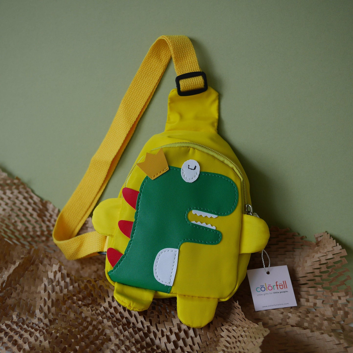 Chill-asaurus Sling Bag (6 and below) - Colorfull