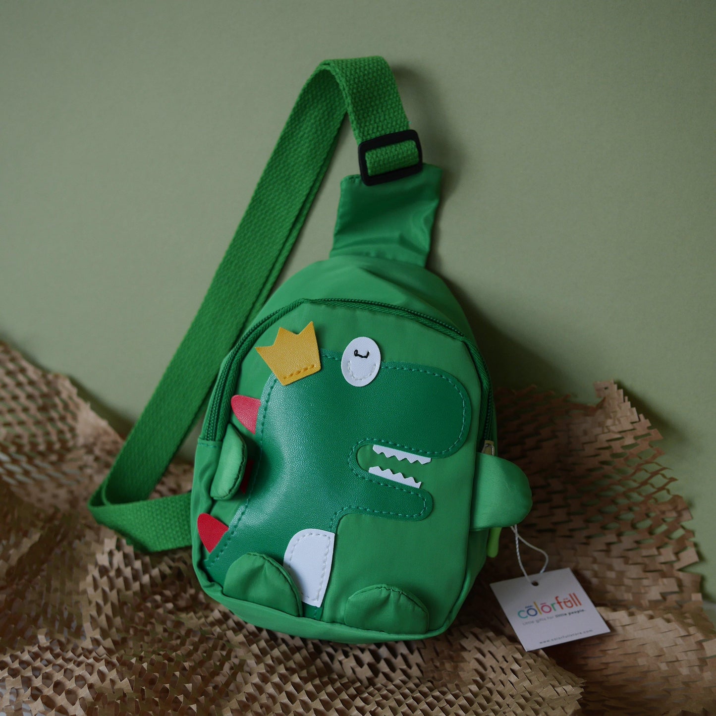 Chill-asaurus Sling Bag (6 and below) - Colorfull