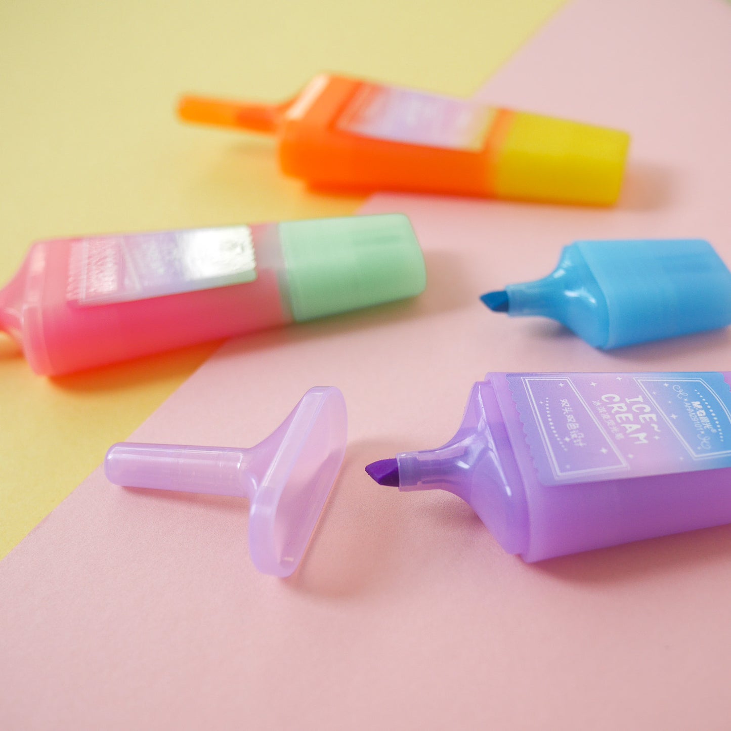 Popsicle 2-way Highlighter Pen (Set of 3)
