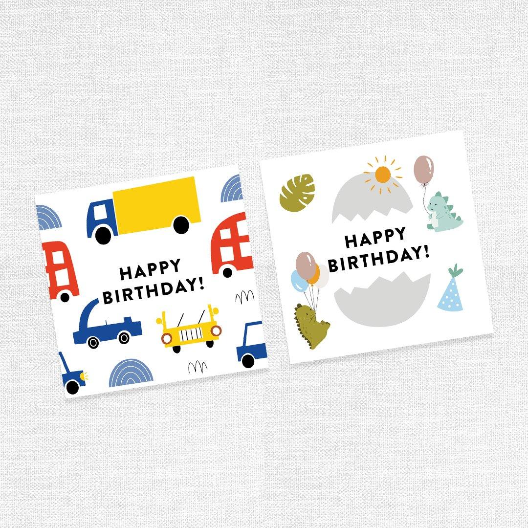 Happy Birthday Greeting Cards (For boys) - Colorfull