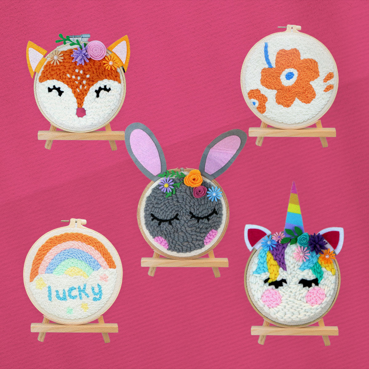 Punch Needle Embroidery Kit for Girls