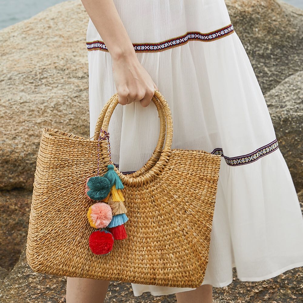 Tassel & Pom Pom Bag Charm