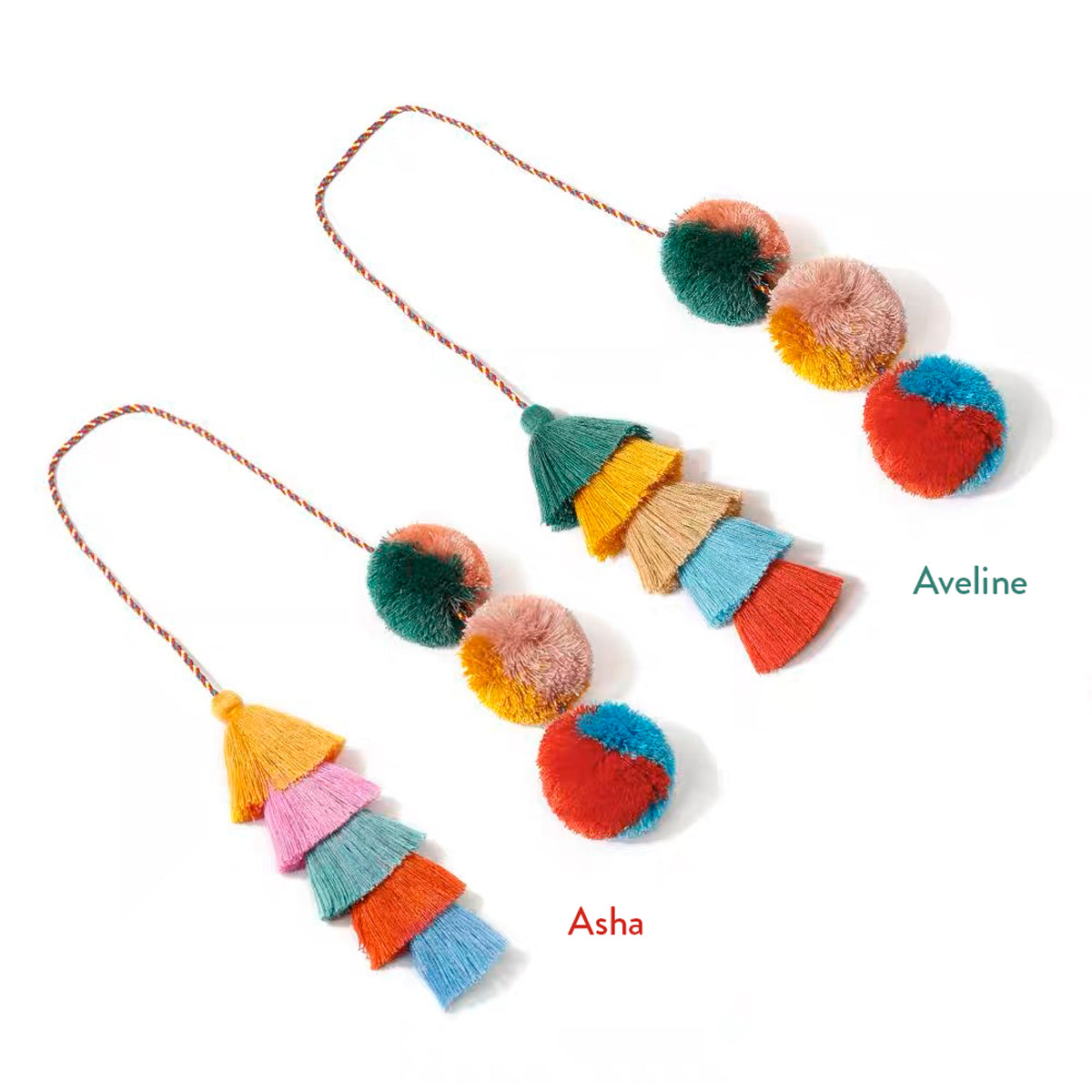 Tassel & Pom Pom Bag Charm