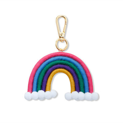 Rainbow Bag Charm Keychain