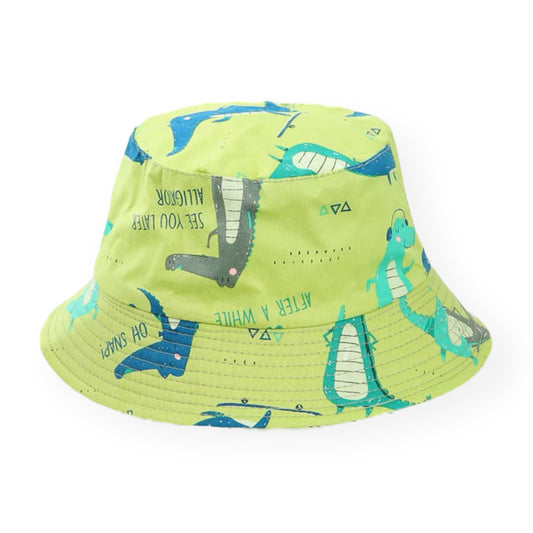 C is for Crocodile (Green) Bucket Hat (2-5 years)