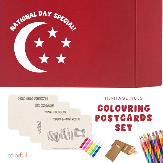 Colouring Post Card Set (National Day Special)