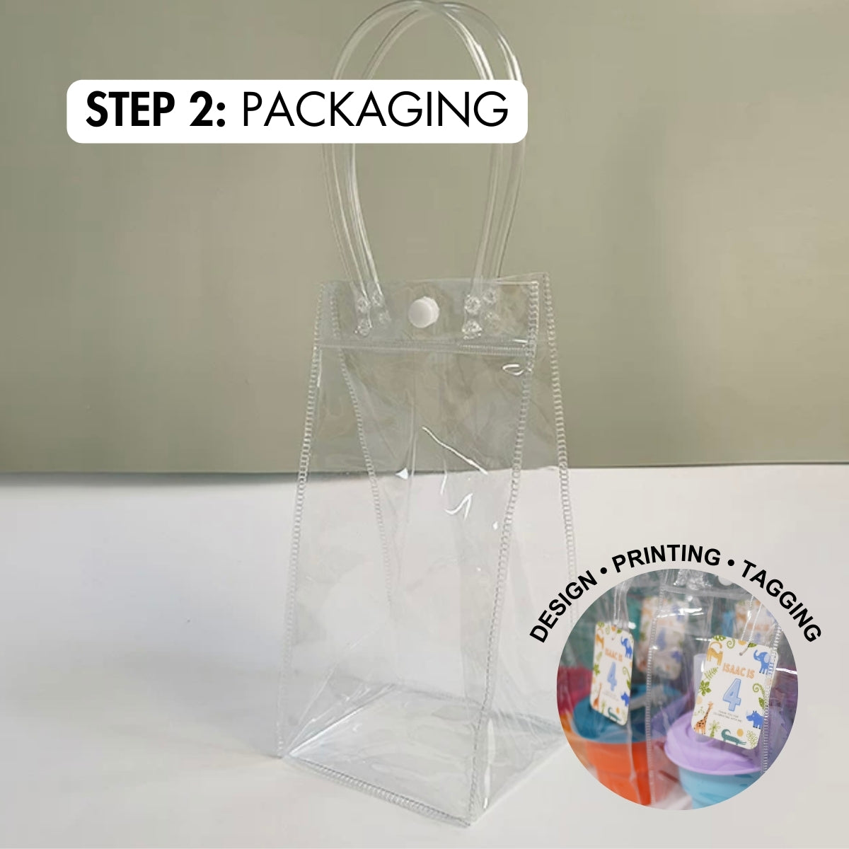 [STEP 2] Packaging Service (Carrier + Customised Tag)