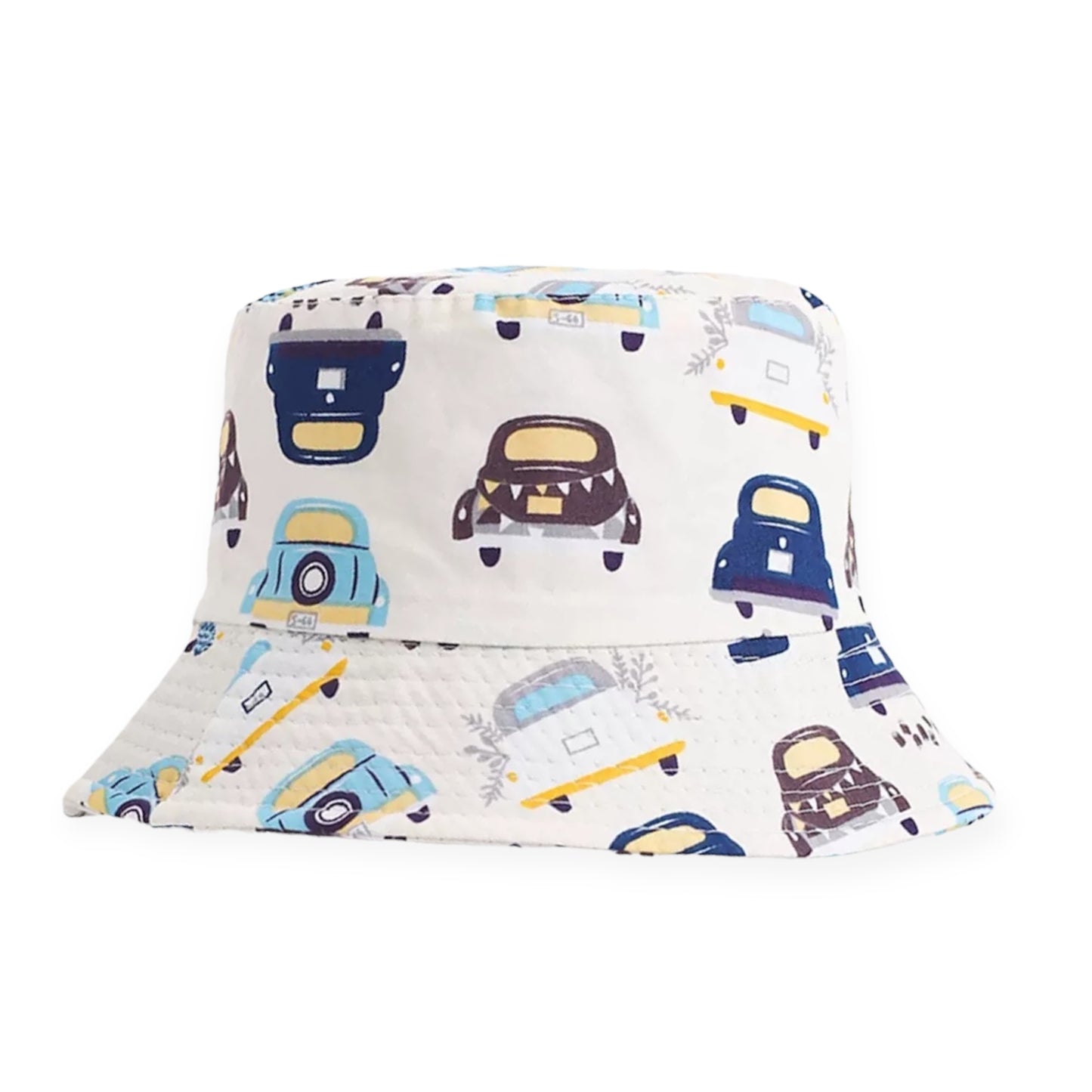 Retro Road Rally (White) Hour Bucket Hat (2-5 years)