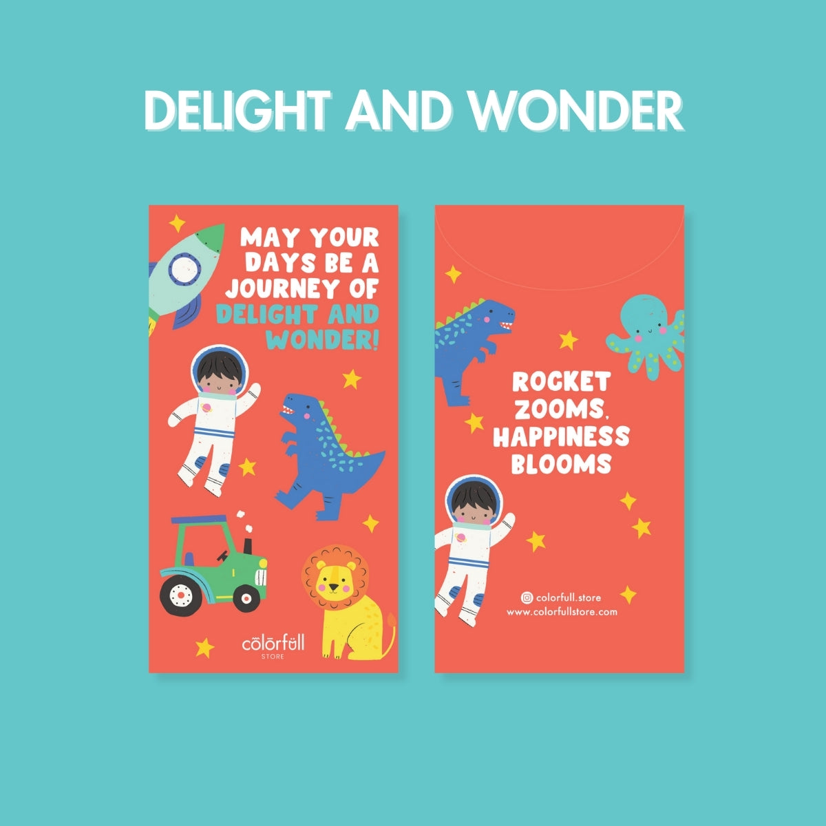 Delight and Wonder Money Envelope (Pack of 8)