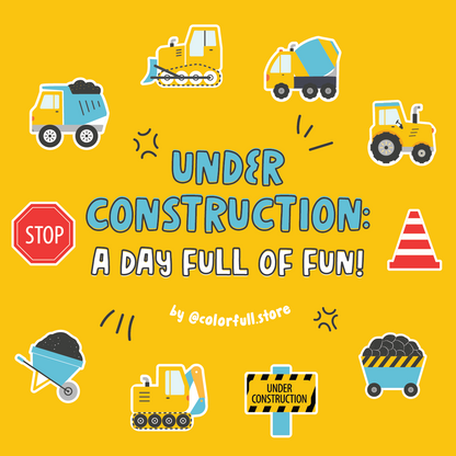 'Under Construction' Construction Greeting Card