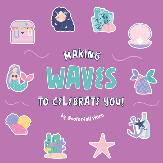 'Making Waves' Mermaid Greeting Card