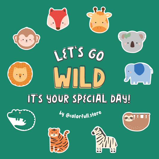 'Let's Go Wild' Safari Greeting Card