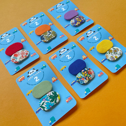 Customisable Card Backing for Hair Clips