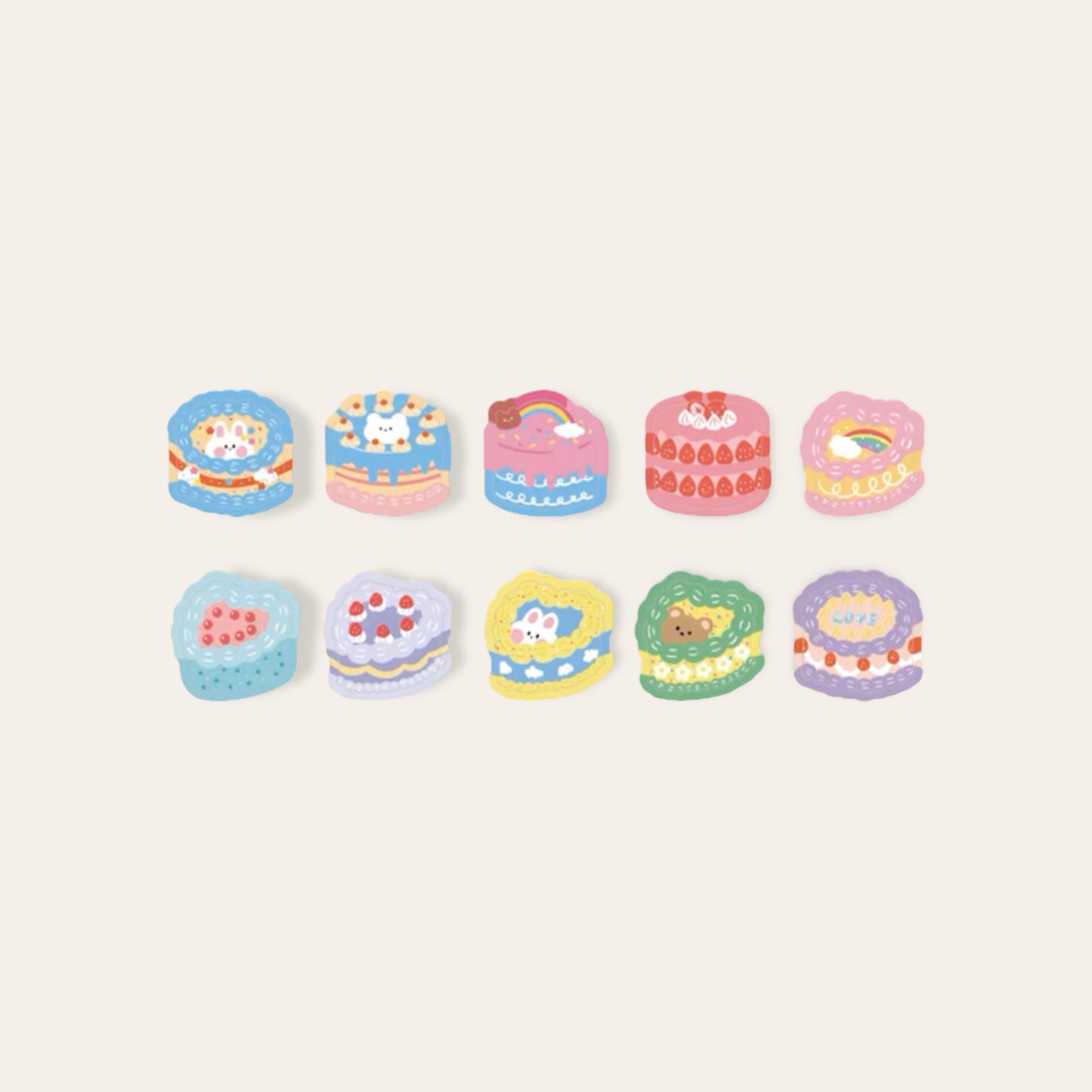 Fancy Cakes Washi Stickers