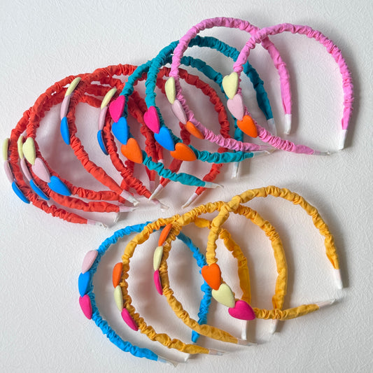 Peppy Hearts Headbands (All 13 pcs)
