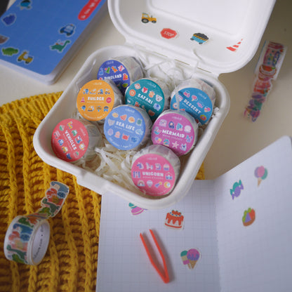 Washi Wonderland Macaron or Bento Box Set (8-pc)