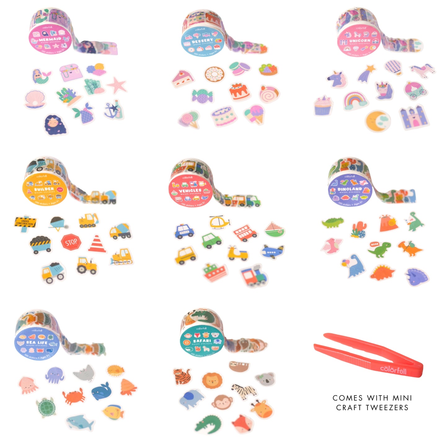 Washi Stickers Multipack