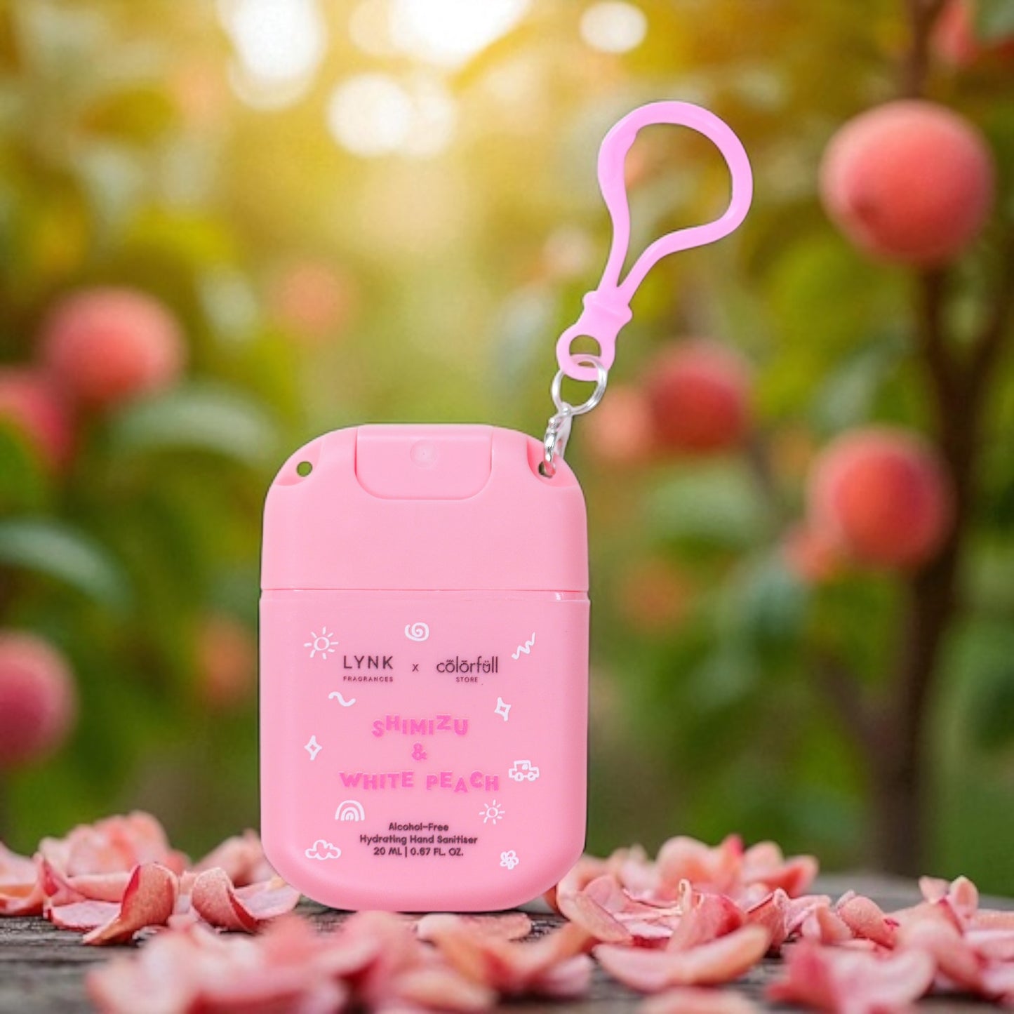 Shimizu & White Peach Alcohol-free Hand Sanitiser (x Lynk Fragrance)