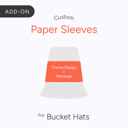 Custom Paper Sleeves for Bucket Hats