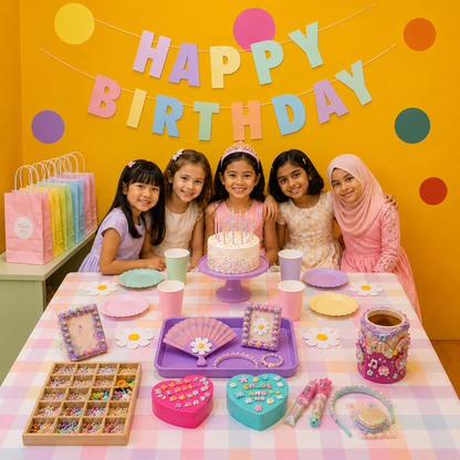 DIY Craft Buffet - Mini Birthday Party (Min. 5 pax • 2 hours)